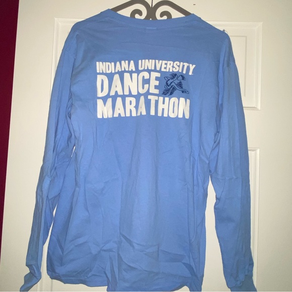 Indiana University Dance Marathon blue long sleeve shirt - Picture 1 of 4